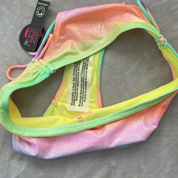 ✨NWT - Teen Sparkly rainbow bikini - Picture 7 of 11